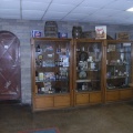 Stevens Point Brewery   Display area with the Boiler room door 